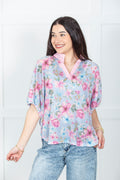 Spring Garden Waffle Top