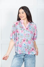 Spring Garden Waffle Top