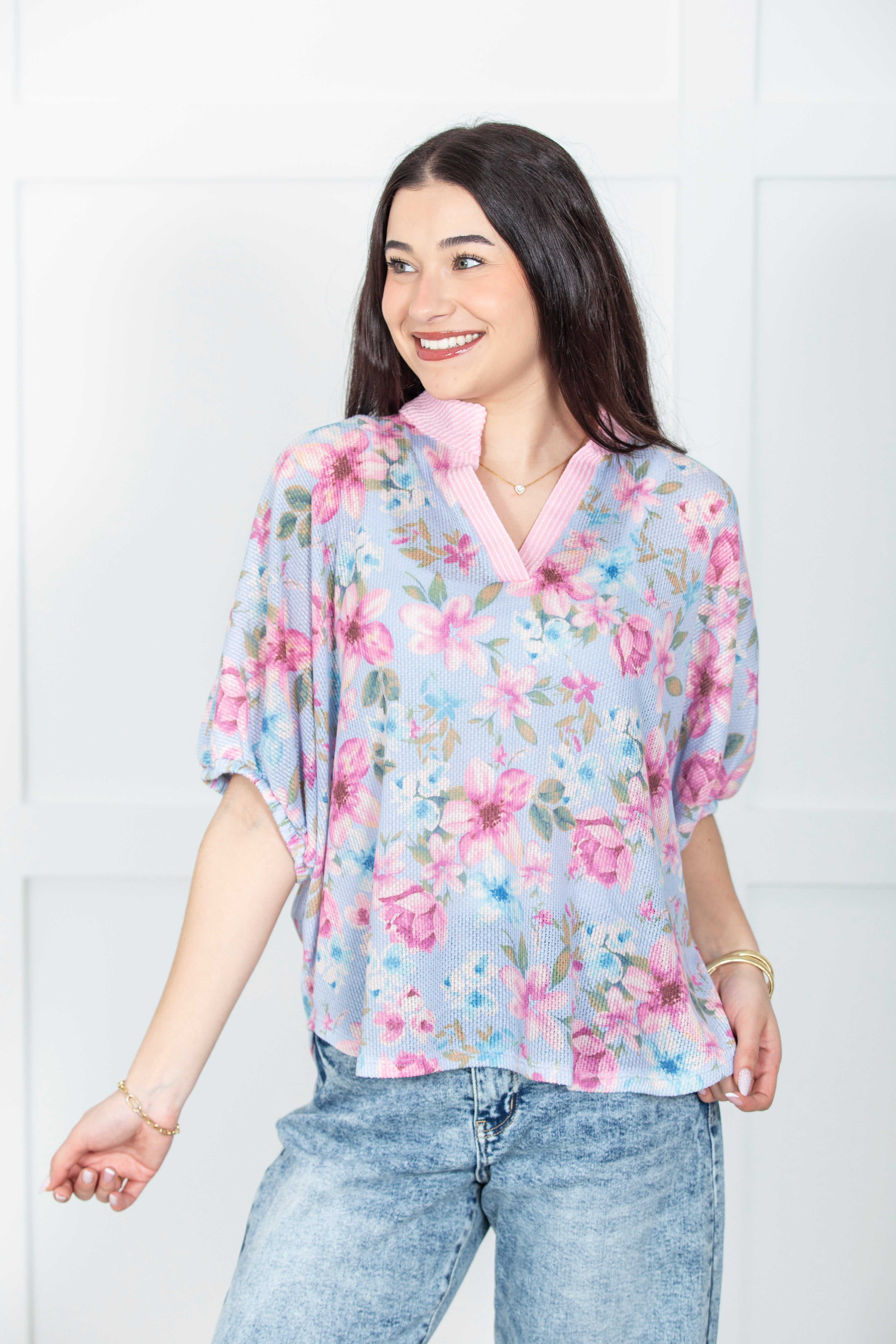 Spring Garden Waffle Top