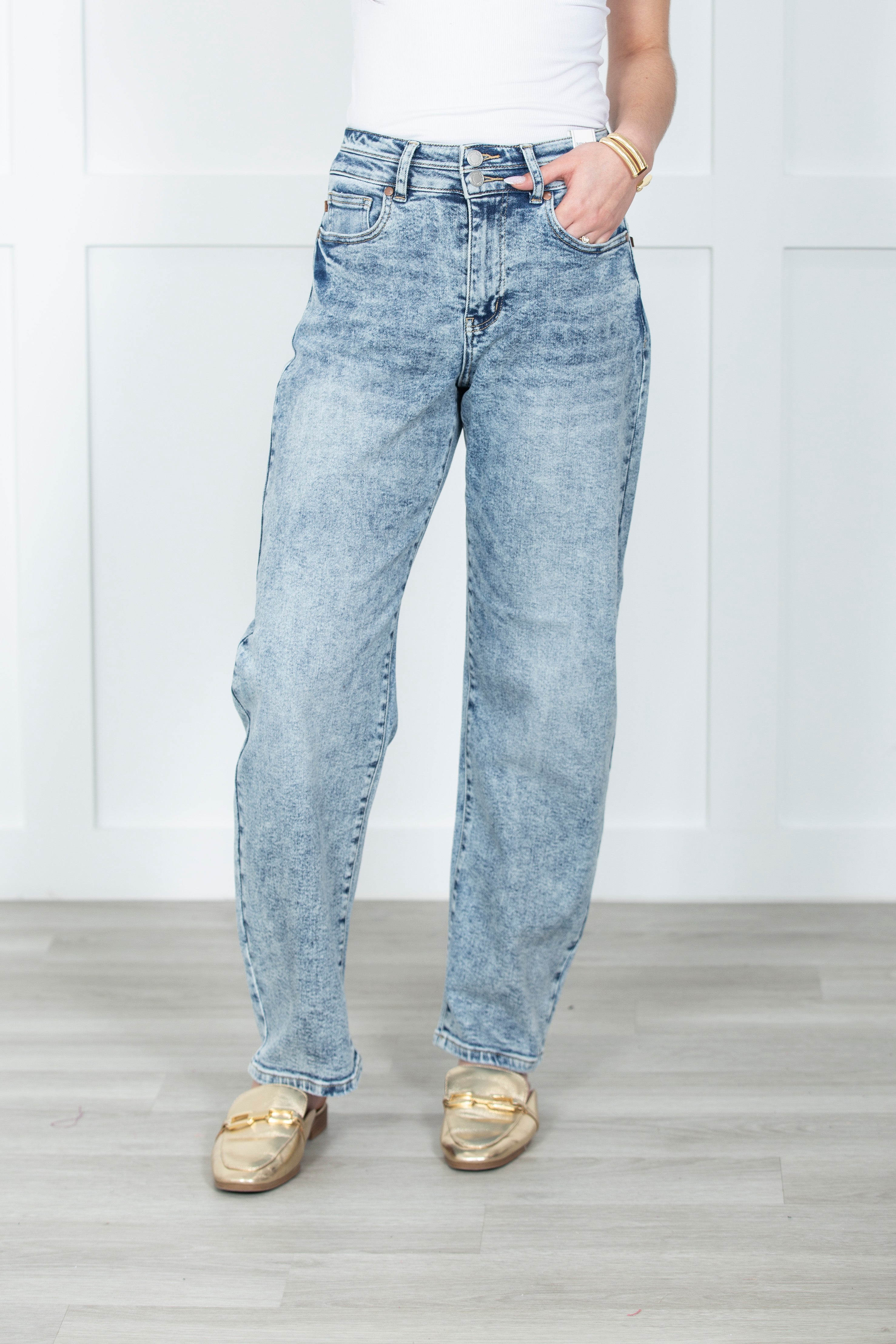 The Delia Double Waistband Judy Blue Jeans