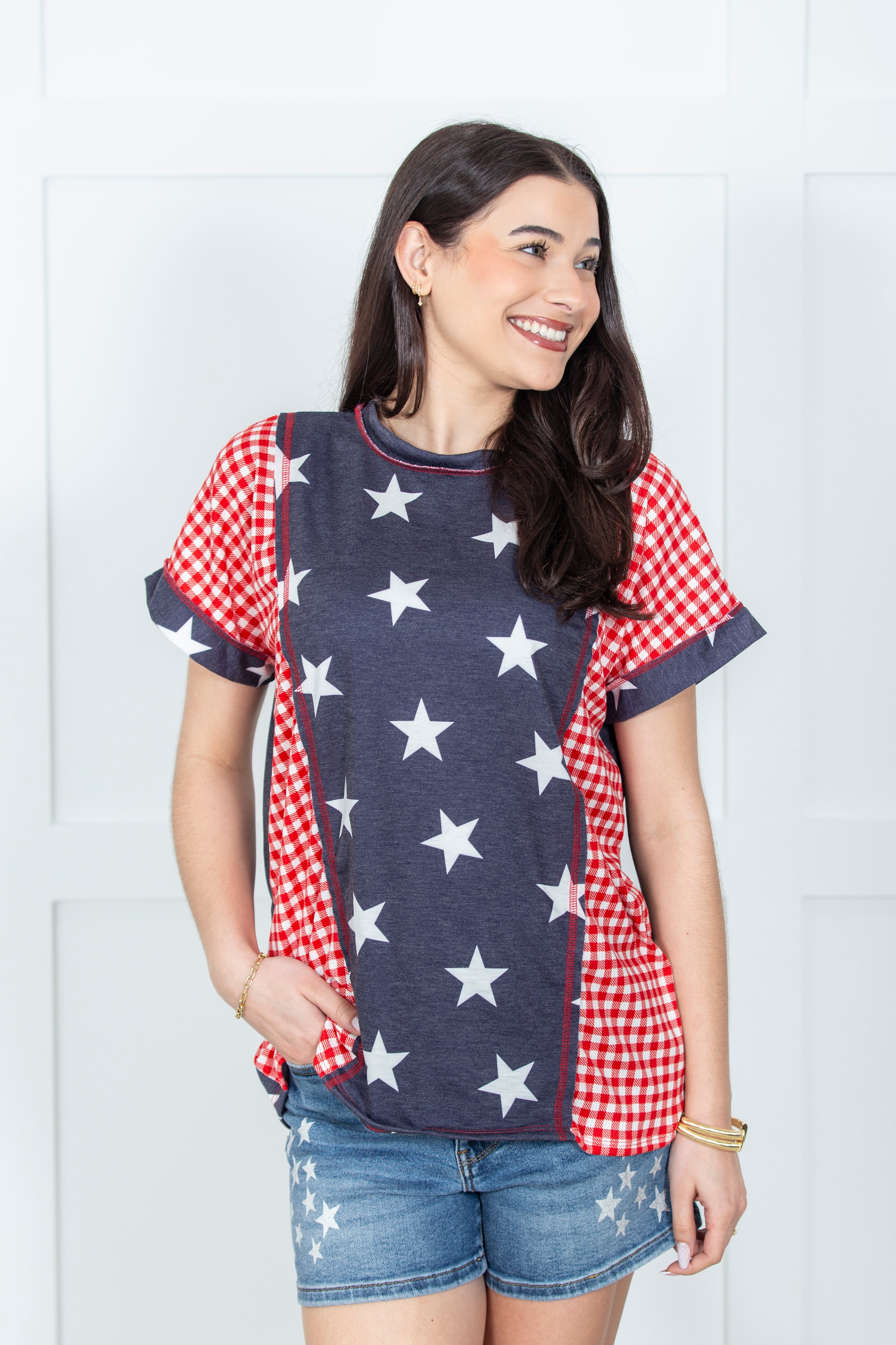 Americana Patchwork Top