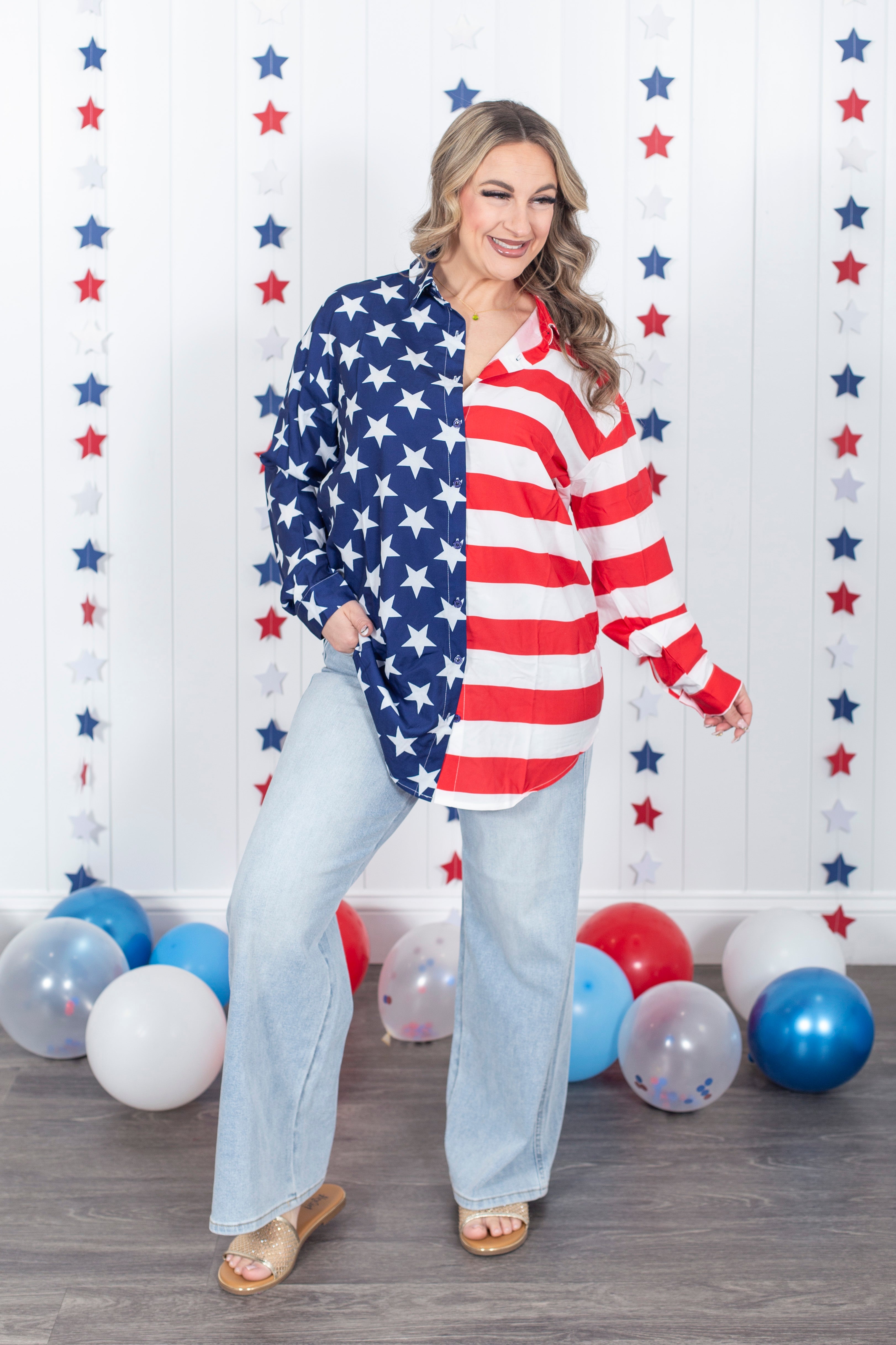 Americana Button Down Shirt