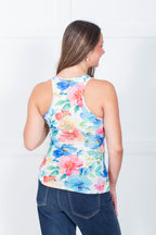 Simply Free Printed V Neck Tank