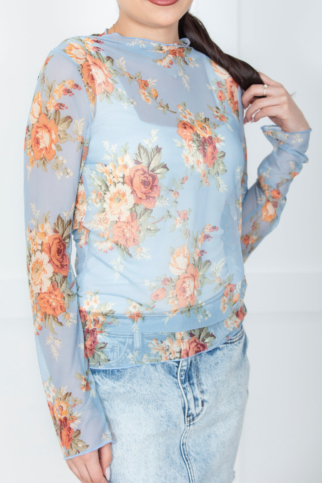 Vintage Garden Mesh Top