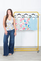 Simply Free Printed V Neck Tank