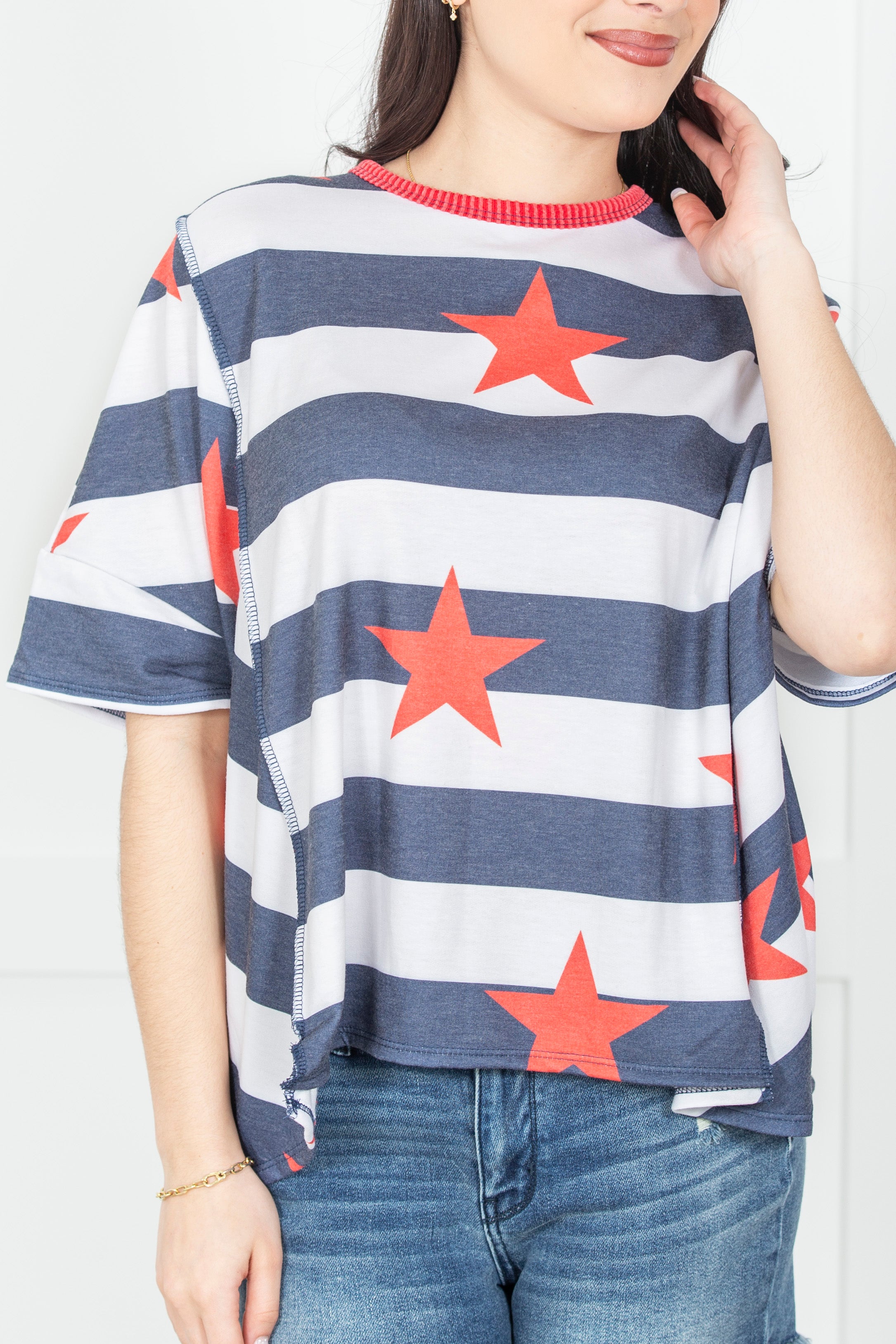 Freedom Star Stripe Top