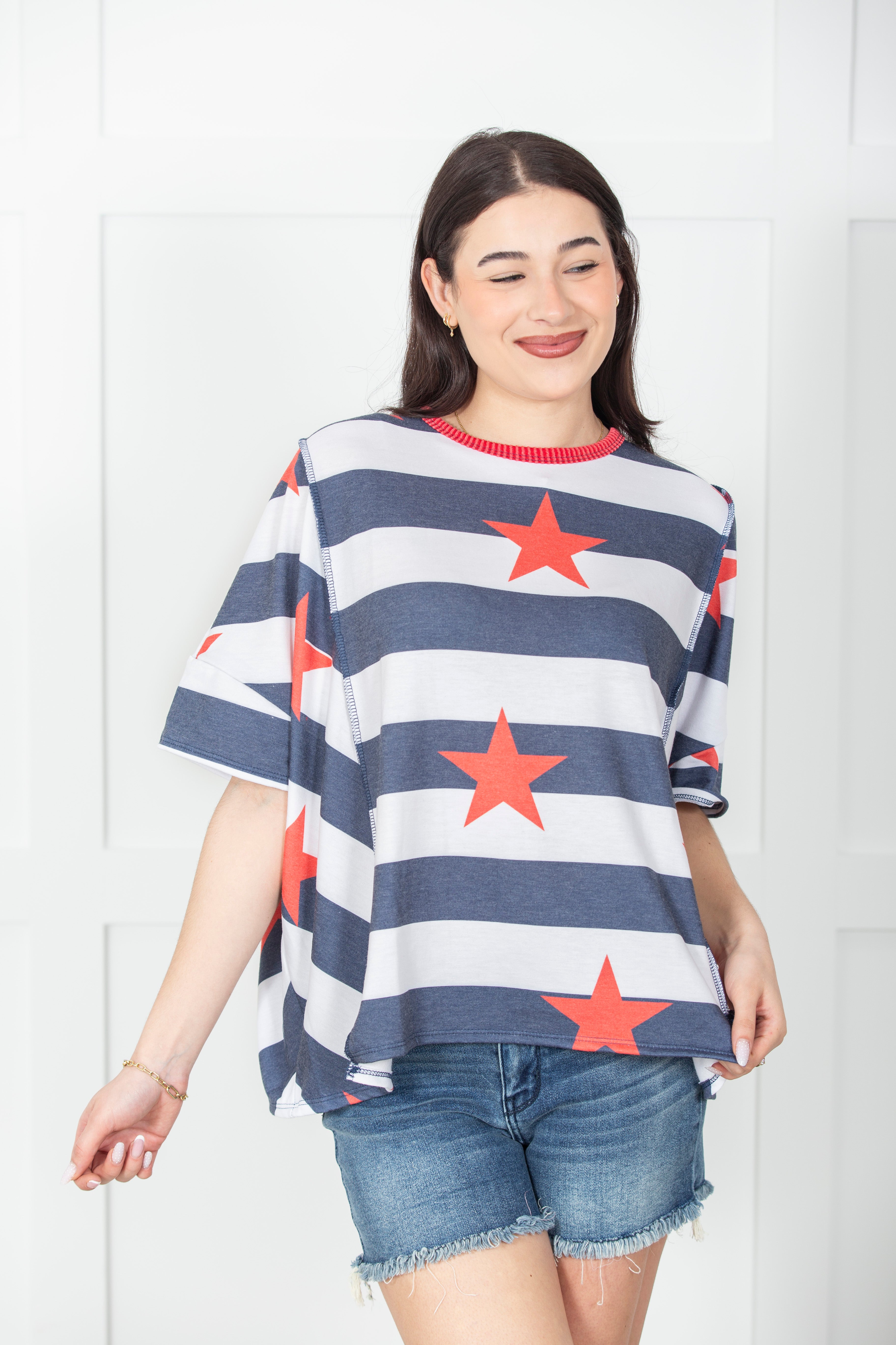 Freedom Star Stripe Top