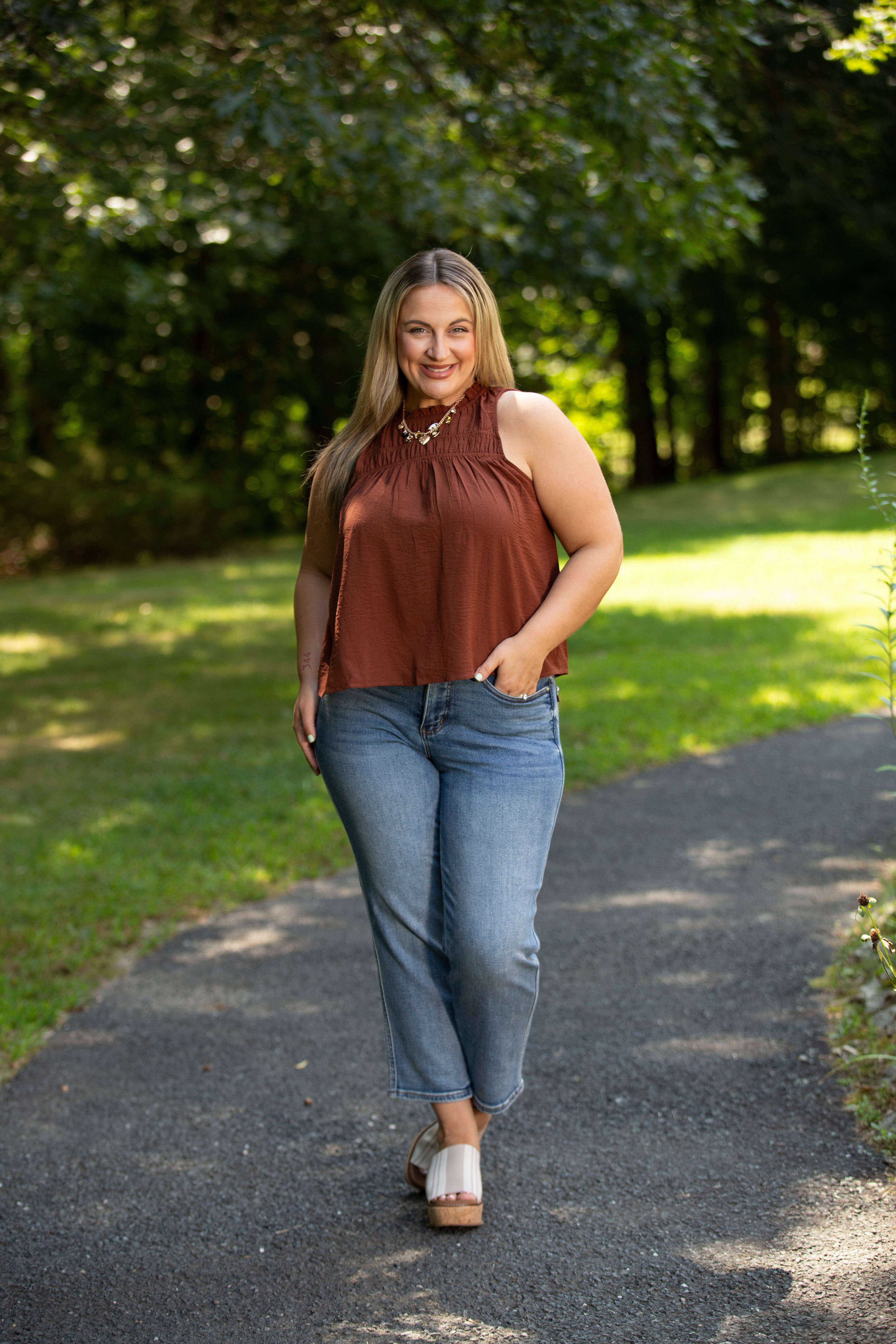 The Peg Tummy Control Ankle Straight Judy Blue Jeans