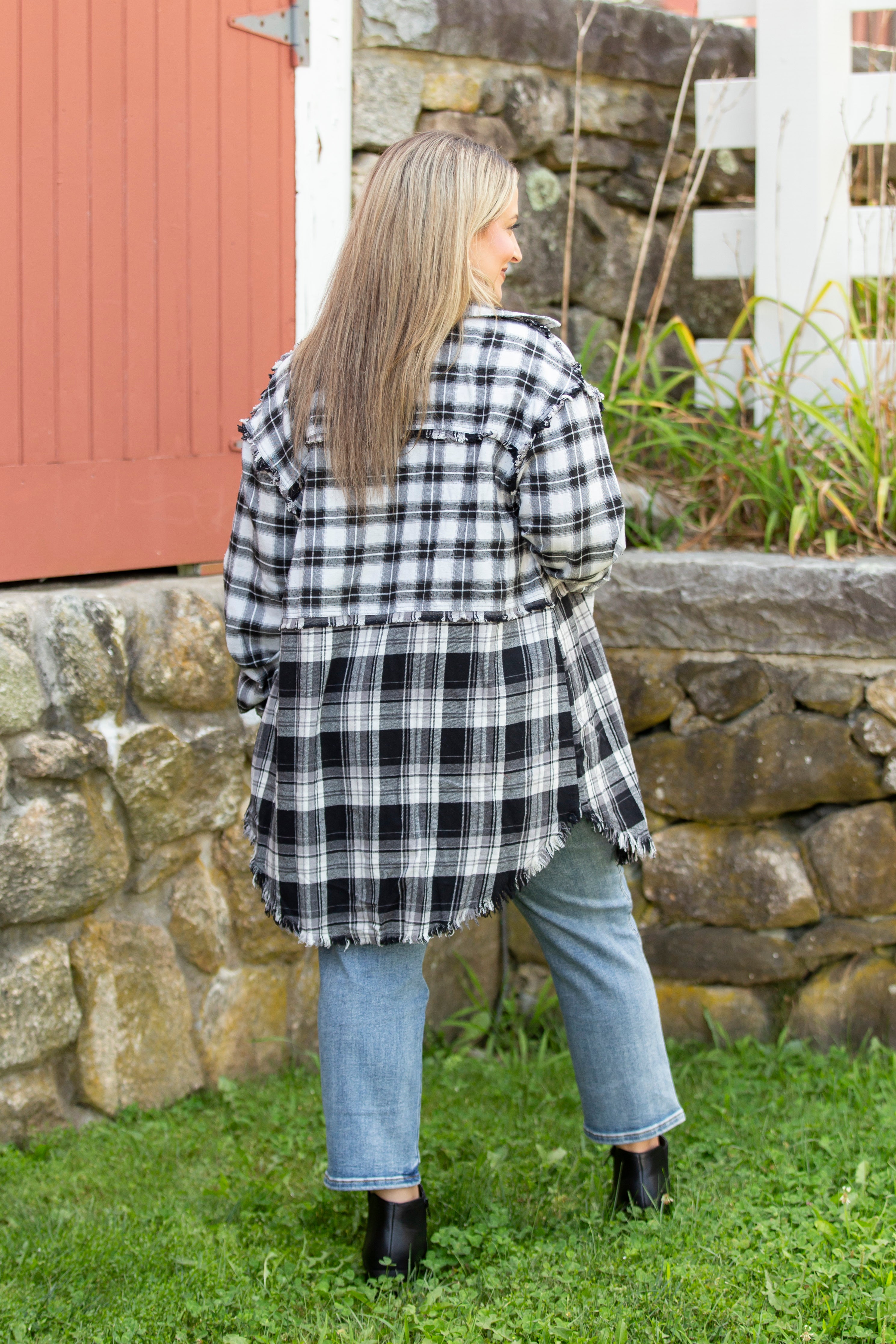 True Representation Plaid Shacket