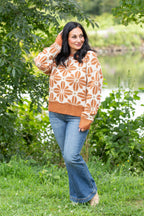 Fuzzy Flower Dream Sweater