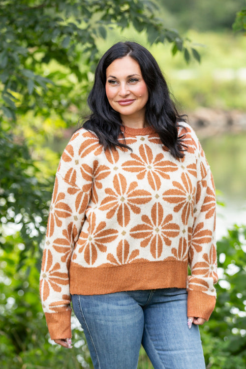 Fuzzy Flower Dream Sweater