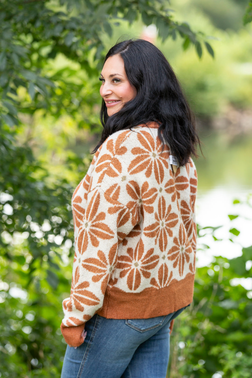 Fuzzy Flower Dream Sweater