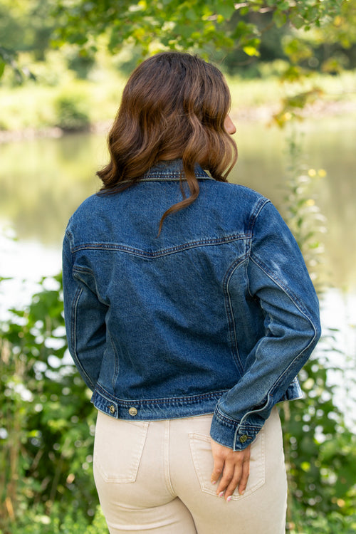 The Celine Rigid Magic Judy Blue Trucker Denim Jacket