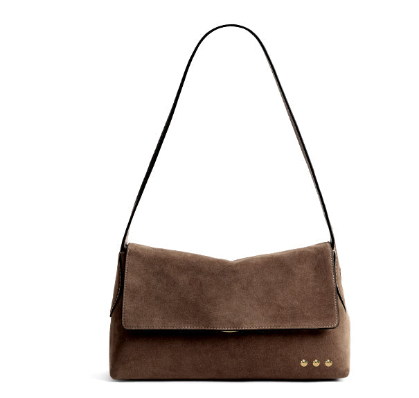Miranda Suede Flap Crossbody-Crossbody Bag-Pretty Simple