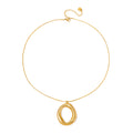Camille Open Circle Statement Necklace - WATERPROOF-Necklace-Pretty Simple