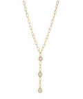 Multi Shape Stone & Charin Y Necklace