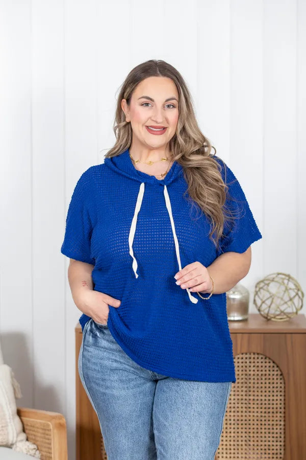 Pass On By Waffle Knit Hoodie