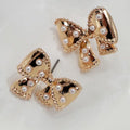 Bow Pearl Stud Earrings