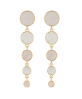 Linear & Graduated MOP Round Earrings