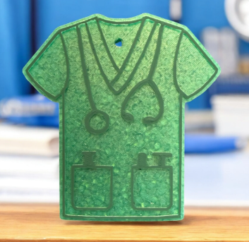 Green Scrub Top Freshie