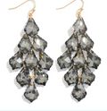 HEMATITE CHANDELIER EARRINGS