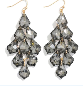 HEMATITE CHANDELIER EARRINGS