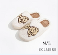 Leopard Bow Slippers