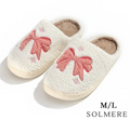 Pink Bow Slippers