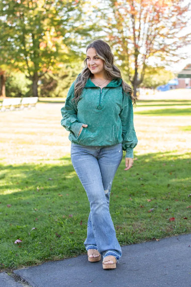 Buy hunter-green The Reason Is You Sweater