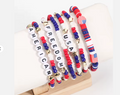 Fourth Of July Beaded Bracelets