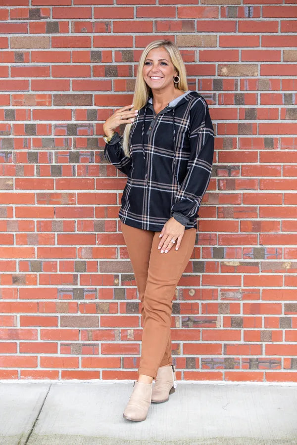 So Plaid On Me Hoodie