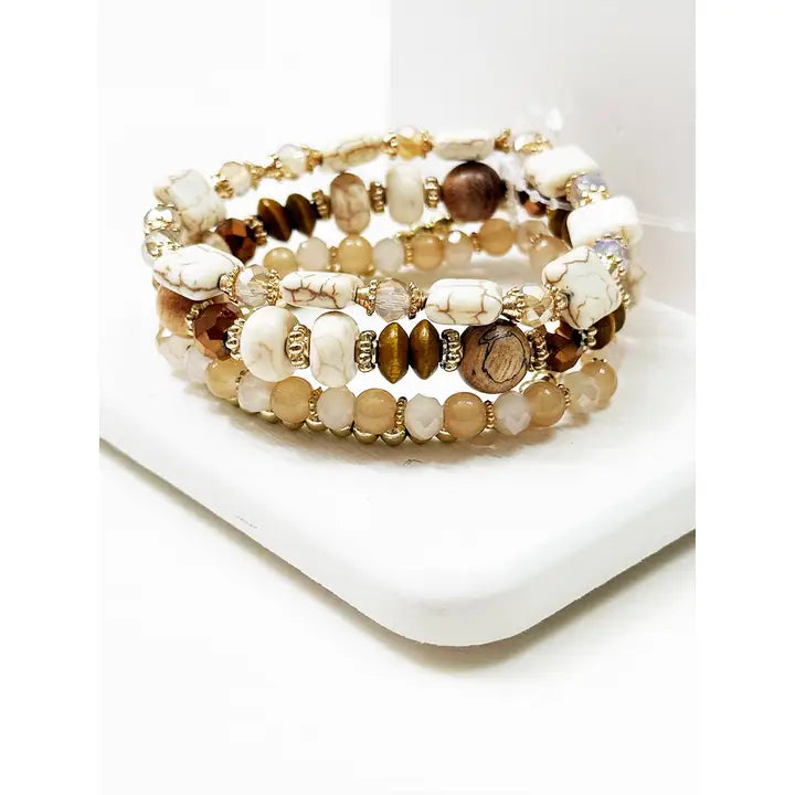 Mix Beaded Stretch Bracelet