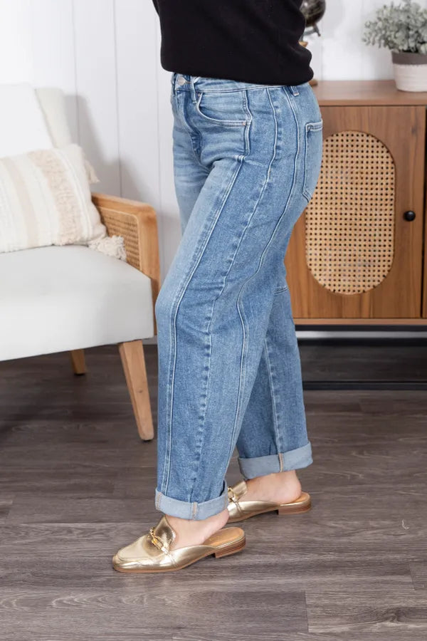The Malia Barrel Risen Jeans