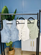 Quiet Edge Risen Denim Vest