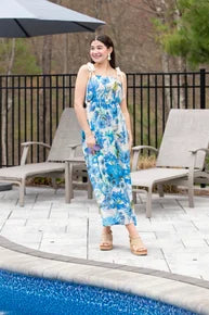 Floral Whisper Boho Maxi Dress