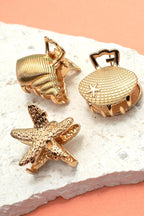 Nautical Mini Hair Claw Clip 3 Pcs Set