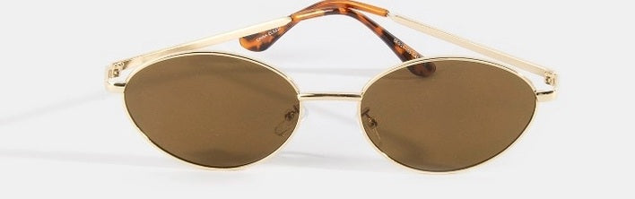 Slim Oval Cat Eye Sunglasses