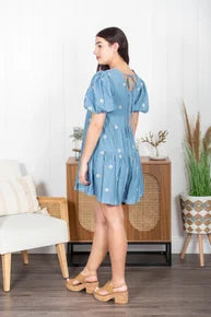 Daisy Denim Romper
