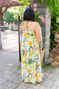 Santorini Coast Maxi Dress