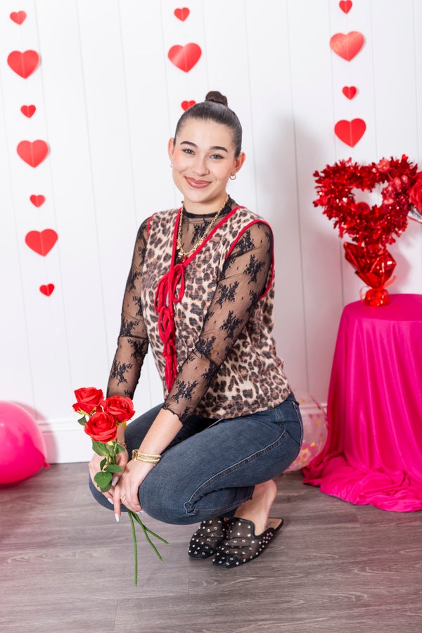 Force Of Nature Leopard Bow Tie Vest