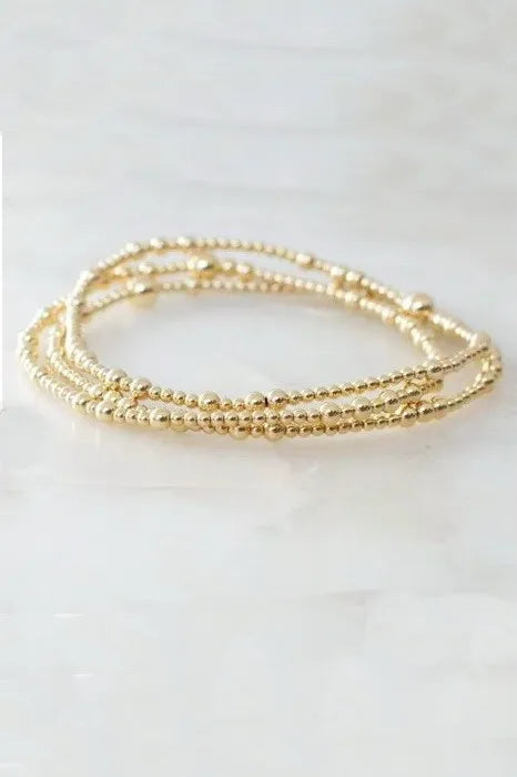 Multi Layer Ball Chain Beaded Bracelet
