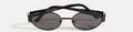 Metal Frame Oval Lens Sunglasses