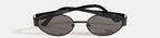 Metal Frame Oval Lens Sunglasses