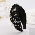 Multi Gold Ball Rhinestone Knot Headband