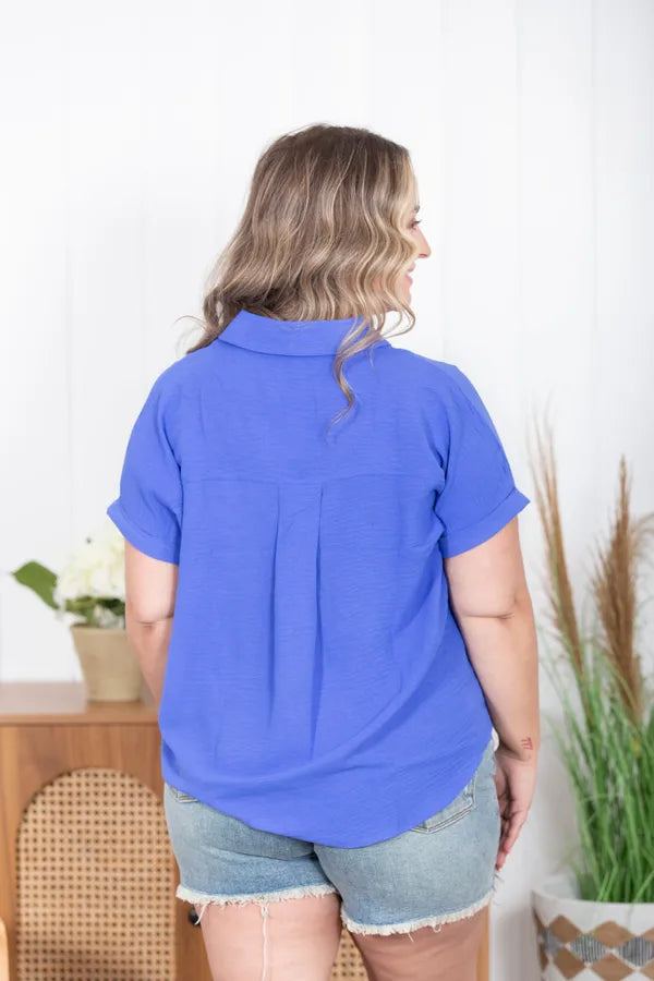 Real Karma Collared Top