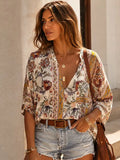Boho Floral Blouse