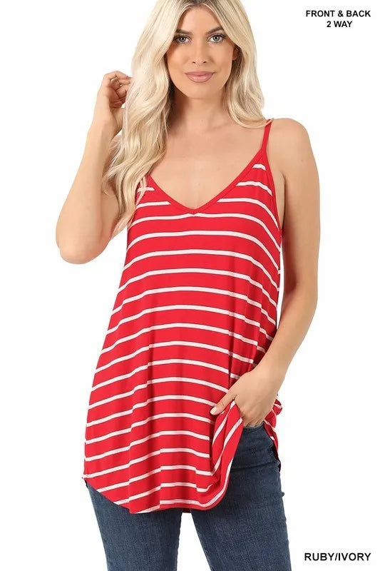Reversible Striped Cami