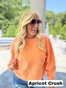 Essential Luxe Corded Sweatshirt