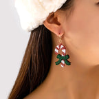 Festive Candy Cane Earring