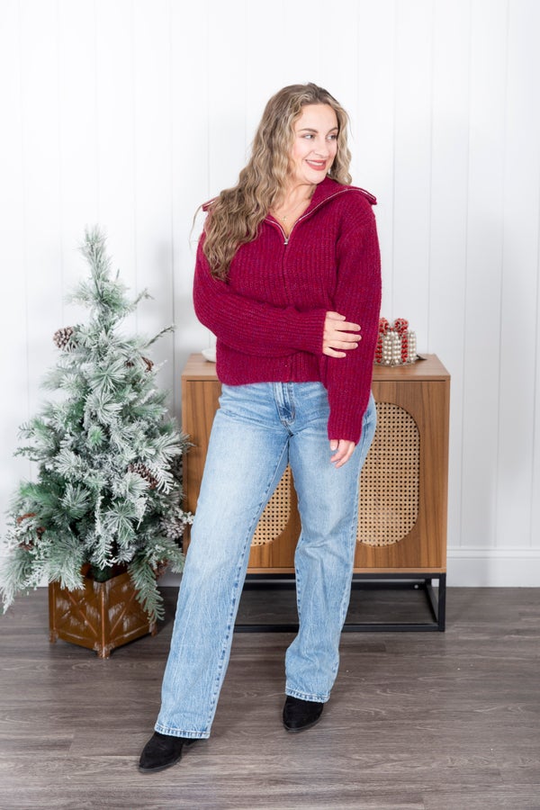The Darling Zip Up Sweater